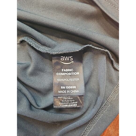 AWS Gray Polo T-shirt Men's Size 3x Large - Picture 8 of 8